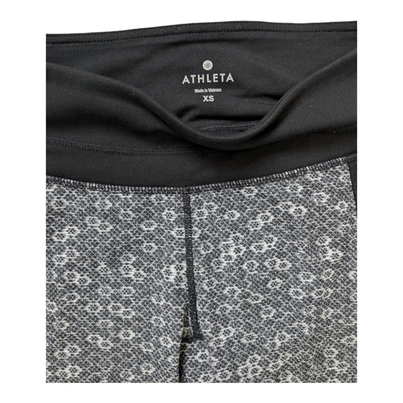 Athleta Honeycomb Connect Crop Leggings Gym Active black grey - Picture 3 of 6